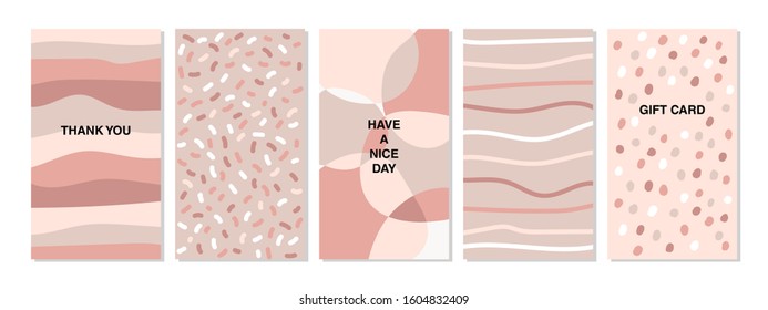 Creative abstract backgrounds for social media templates, neutral colors for your decoration