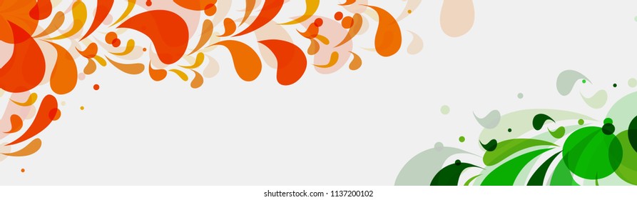 Creative Abstract Banner Background For Independence Day Celebration.