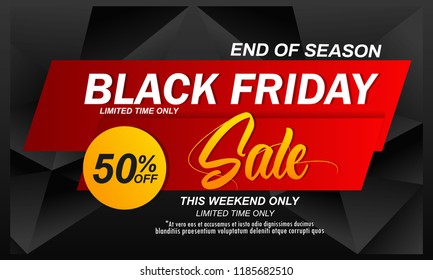 creative abstract banner for Black Friday Sale or Offer with creative design illustration, Black Friday Sale Discount. offers