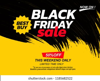 creative abstract banner for Black Friday Sale or Offer with creative design illustration, Black Friday Sale Discount. offers