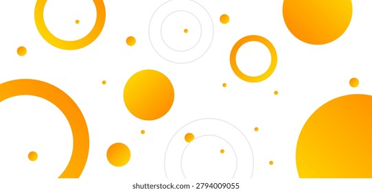 Creative abstract banner with orange-yellow gradients and minimalist visual appeal.