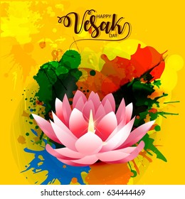 creative abstract, banner or poster for Buddha Purnima or Vesak Day with nice and creative design illustration.