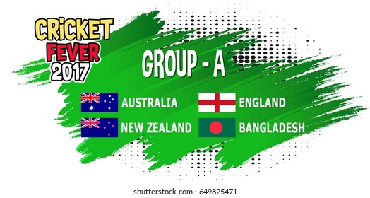 creative abstract, banner or poster for Cricket Championship with nice and creative design illustration.
