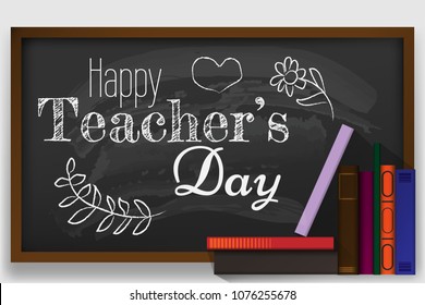 creative abstract, banner or poster for Happy Teacher's Day with nice and creative design illustration.