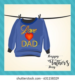 creative abstract, banner or poster for Happy Father's Day with nice and creative design illustration.