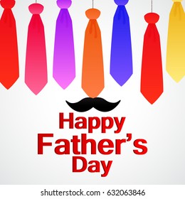 creative abstract, banner or poster for Happy Father's Day with nice and creative design illustration.