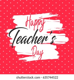 creative abstract, banner or poster for Happy Teacher's Day with nice and creative design illustration.