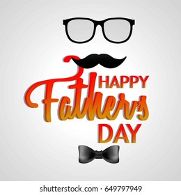 creative abstract, banner or poster for Happy Father's Day with nice and creative design illustration.