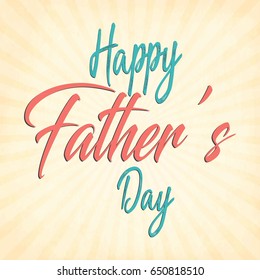 creative abstract, banner or poster for Happy Father's Day with nice and creative design illustration.
