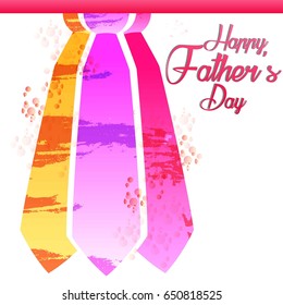 creative abstract, banner or poster for Happy Father's Day with nice and creative design illustration.