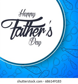 creative abstract, banner or poster for Happy Father's Day with nice and creative design illustration.