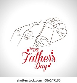 creative abstract, banner or poster for Happy Father's Day with nice and creative design illustration.