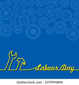 creative abstract, banner or poster for May 1st or Labour Day with nice and beautiful design illustration