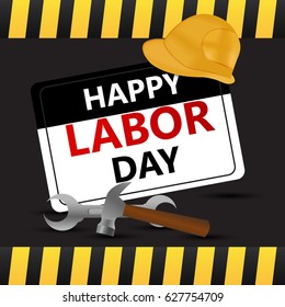 creative abstract, banner or poster for May 1st or Labour Day with nice and beautiful design illustration. 