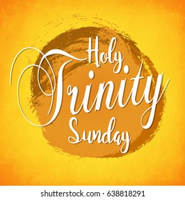creative abstract, banner or poster for Trinity Sunday with nice and creative design.
