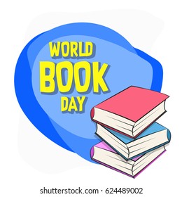 creative abstract, banner or poster for World Book and Copyright Day with nice and creative design illustration.