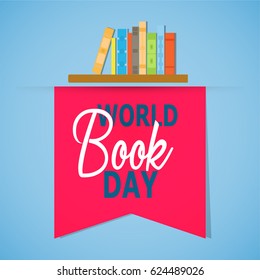 creative abstract, banner or poster for World Book and Copyright Day with nice and creative design illustration.