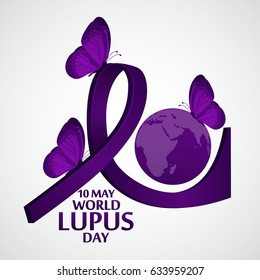 creative abstract, banner or poster for World Lupus Day with nice and creative design illustration.