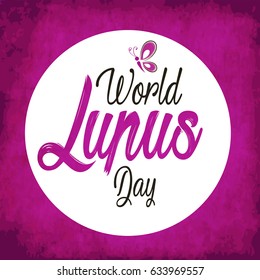 creative abstract, banner or poster for World Lupus Day with nice and creative design illustration.