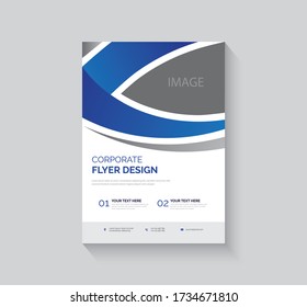 Creative abstract best corporate flyer design template