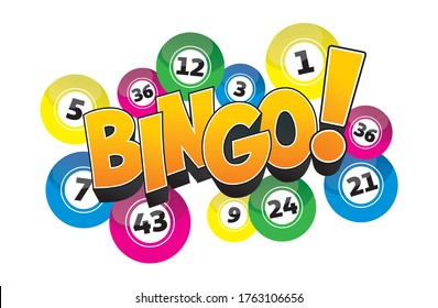 Creative Abstract Bingo Jackpot symbol vector illustration