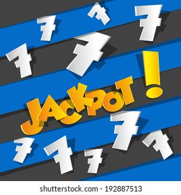 Creative Abstract Bingo, Jackpot symbol vector illustration