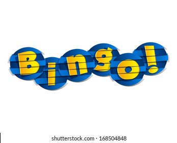 Creative Abstract Bingo vector illustration