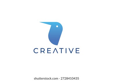 Creative Abstract Bird Logo for Freedom, Innovation, and Modern Branding