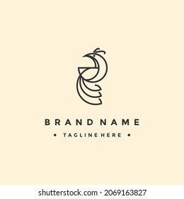 Creative Abstract birds Logo Vector