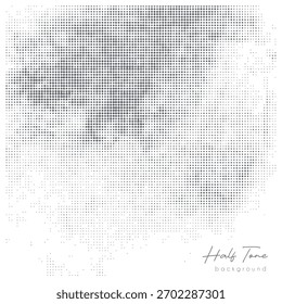 Creative abstract black and white halftone background for graphics