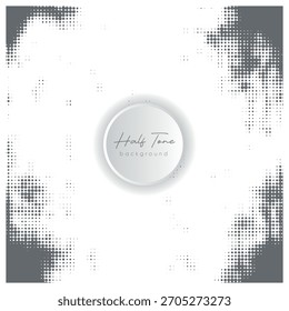 Creative abstract black and white halftone background for graphics