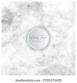 Creative abstract black and white halftone background for graphics