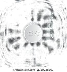 Creative abstract black and white halftone background for graphics