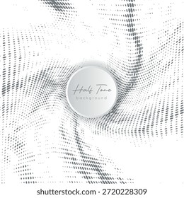 Creative abstract black and white halftone background for graphics