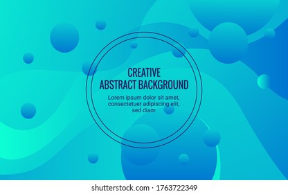 Creative abstract blue gradient color background