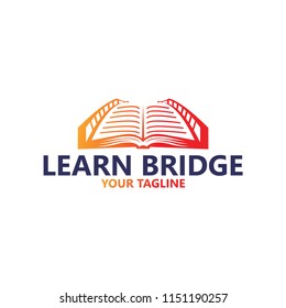 creative abstract bridge logo design template
