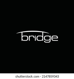 creative abstract bridge logo design template