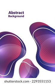 Creative abstract bright background. Smooth liquid, stripes and dots on a white background. Template for prints, posters, flyers. Vector illustration for your design.