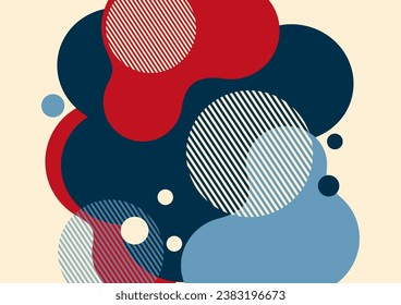 Fondo creativo abstracto y brillante. Líquido liso, rayas y puntos sobre un fondo blanco. Plantilla para impresiones, carteles, volantes. Ilustración vectorial para su diseño.