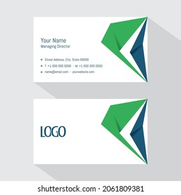 plantilla de diseño de tarjetas de visita creativa y abstracta