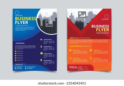 Design von kreativen abstrakten Geschäftsflyer und Broschüren