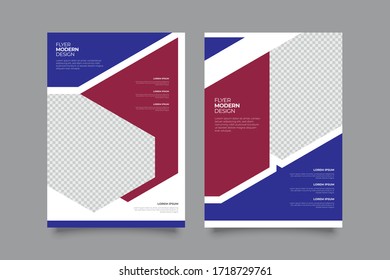 Kreatives abstraktes Business Flyer, Vektordesign. Broschürendesign, moderne Gestaltung, Geschäftsbericht, Plakat, Flyer in A4 mit bunten Formen für den Markt