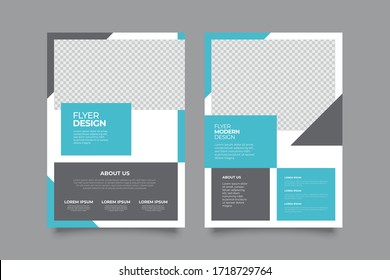 Creative abstract business flyer vector template design. Brochure design, cover modern layout, annual report, poster, flyer in A4 with colorful shapes for market