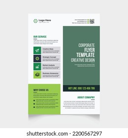 Creative abstract business flyer vector template design. Brochure design, cover modern layout, annual report, poster, flyer in A4 with colorful shapes for market with light background