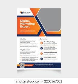 Creative abstract business flyer vector template design. Brochure design, cover modern layout, annual report, poster, flyer in A4 with colorful shapes for market with light background