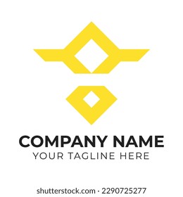Creative abstract business logo design for corporate brand identity