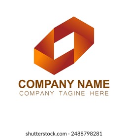 Diseño abstracto creativo del logotipo del negocio con el color..
