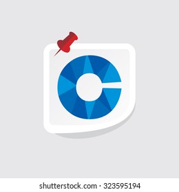 creative abstract C alphabet vector illustration 