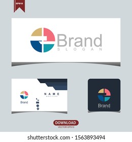 Creative abstract circle concept logo icon vector design