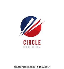 Creative Abstract Circle Concept Logo Design Template